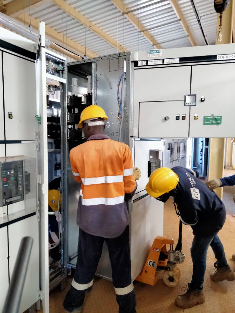 Panel installation on site